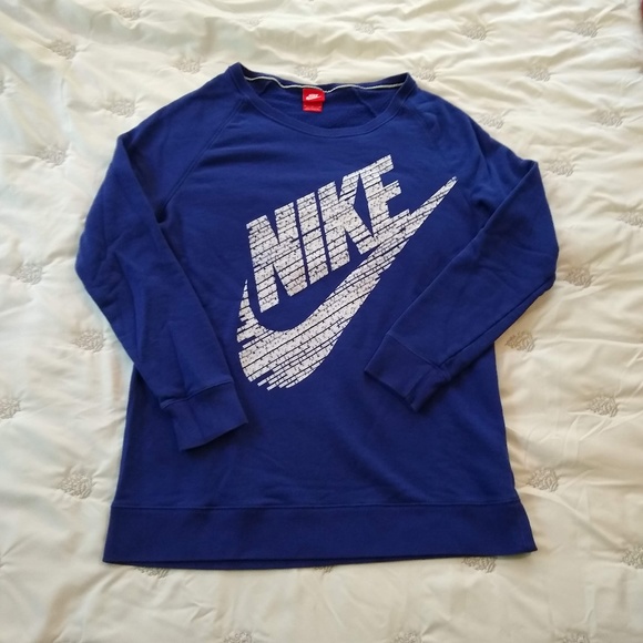 Nike Tops - Woment's Blue Nike Sweatshirt Size Medium
